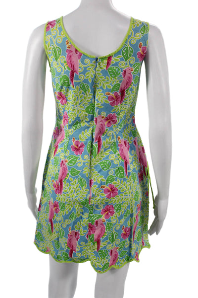 Two Of Us Women Multicolor Floral Tank Dress Sleeveless Size S