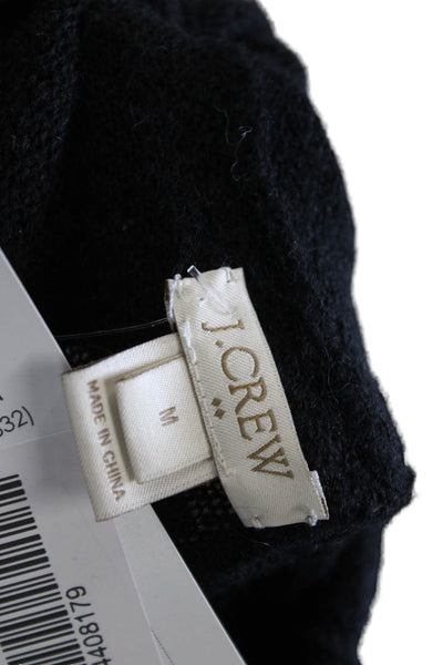 J Crew Women Black Acrylic Turtleneck Pullover Sweater Long Sleeve Size M