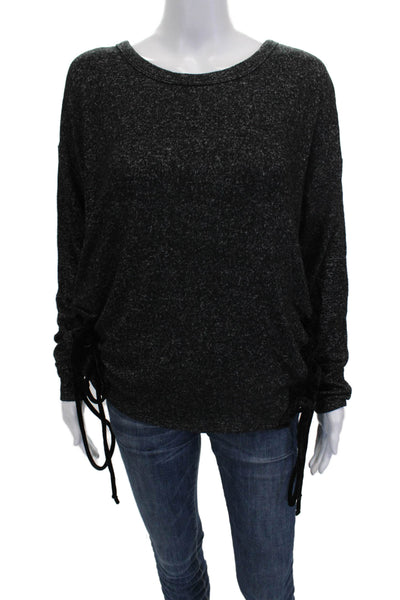 Vintage Havana Womens Tunic Blouse Black Rayon Long Sleeve Size XS