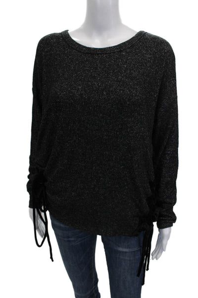 Vintage Havana Womens Tunic Blouse Black Rayon Long Sleeve Size XS
