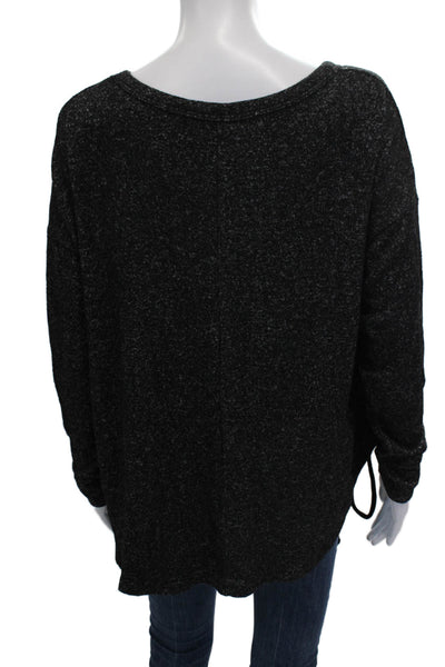 Vintage Havana Womens Tunic Blouse Black Rayon Long Sleeve Size XS