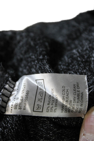 Vintage Havana Womens Tunic Blouse Black Rayon Long Sleeve Size XS