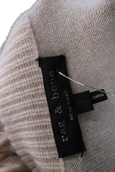 Rag & Bone Womens Cashmere Pink Pullover Sweater Crew Neck Long Sleeve Size S