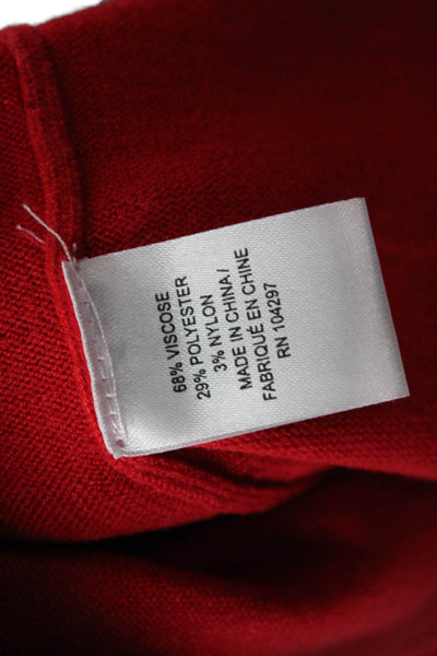 Milly Womens Fit & Flare Dress Red Sleeveless Round Neck Short Pullover Size S