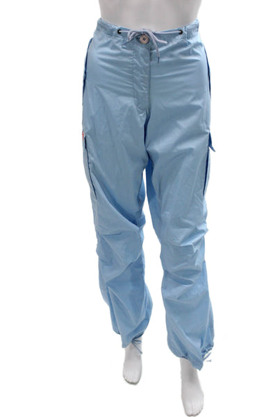 UFO Womens Blue Cargo Pants Button Closure Size M