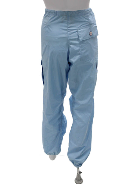 UFO Womens Blue Cargo Pants Button Closure Size M