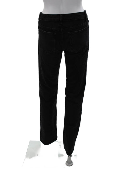 Zara Women Black Mid Rise Jeans 32 Inseam 99% Cotton Size 0