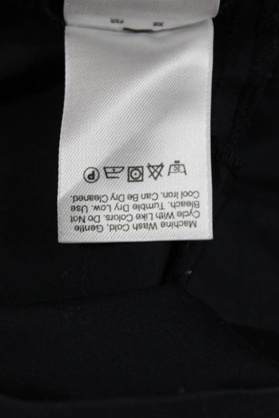 DKNY Women Tunic Blouse Black Cotton Scoop Neck 3/4 Sleeve Size 22