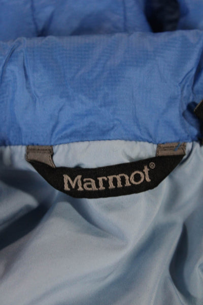 Marmot Womens Quilted Nylon Jacket Blue Zip Size XS