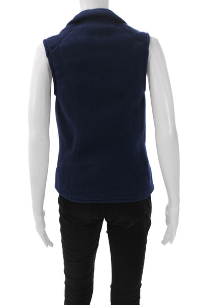 Patagonia Womens Sleeveless Vest Blue High Neck Zip Polyester Size XS