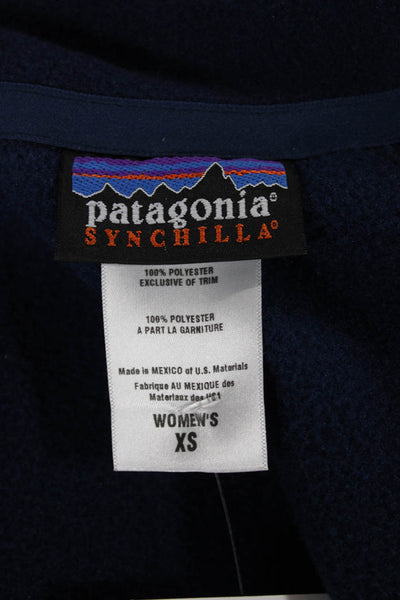 Patagonia Womens Sleeveless Vest Blue High Neck Zip Polyester Size XS