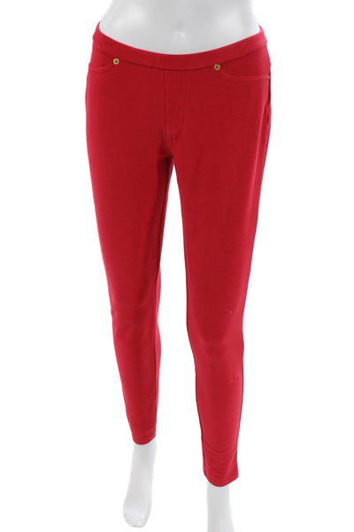 Michael Michael Kors Womens Red Polyester Blend Jeggings Size S