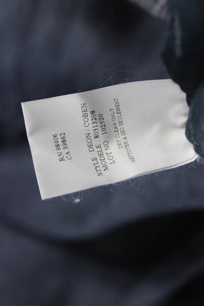 Theory Mens Dress Pants Gray Linen Drawstring Size 33