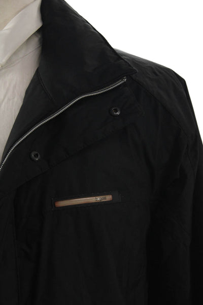 Bugatti Mens Windbreaker Jacket Black Zip Size L