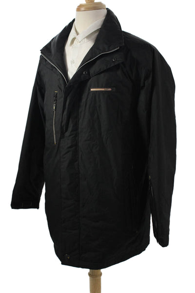 Bugatti Mens Windbreaker Jacket Black Zip Size L