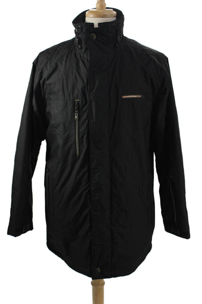 Bugatti Mens Windbreaker Jacket Black Zip Size L