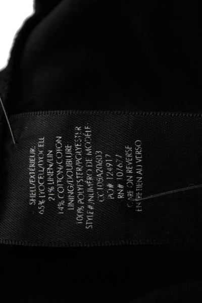 Alice + Olivia Women Utility Shorts Black Lyocell Pull On Size S