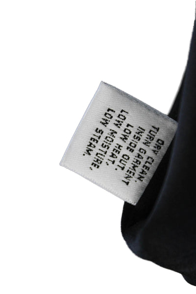 St. John Women Wrap Skirt Black Polyester Blend Knee Length Zip Size 8