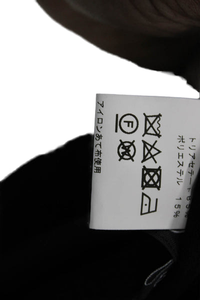 Agnes B Womens Long Straight Pencil Skirt Black Triacetate Size 42