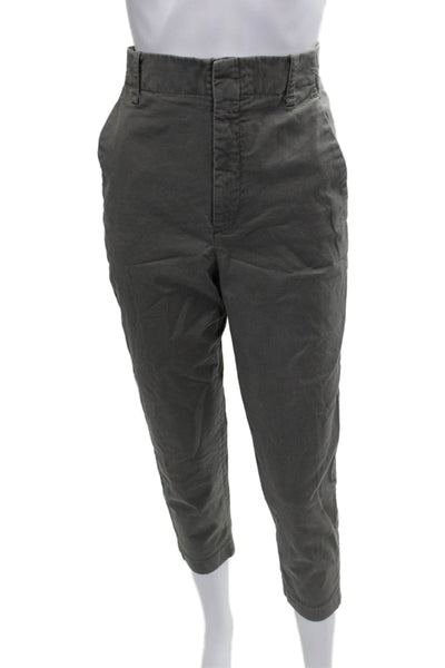 Vince Womens Gray Cotton Chino Pants Size 2