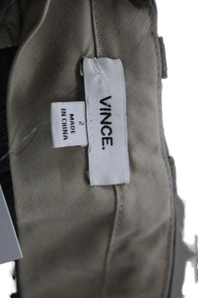 Vince Womens Gray Cotton Chino Pants Size 2
