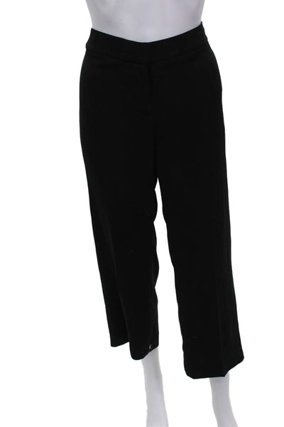 Le Gali Women Cropped Black Polyester Pants Zip Size 2