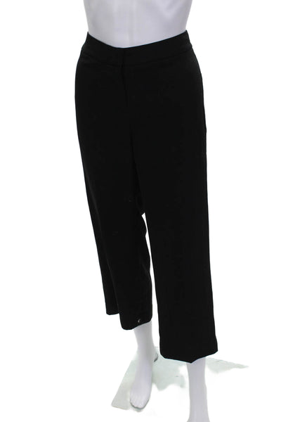 Le Gali Women Cropped Black Polyester Pants Zip Size 2