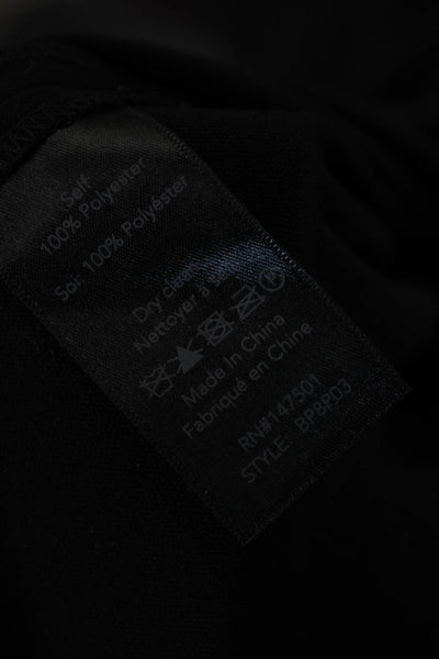 Le Gali Women Cropped Black Polyester Pants Zip Size 2