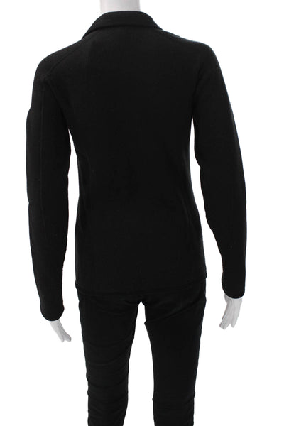 Patagonia Women Basic Jacket Black Polyester High Neck Zip Long Sleeve Size XS