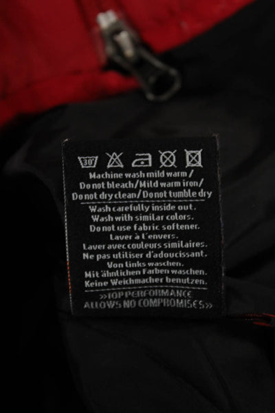 Kjus Women Quilted Red Nylon Zip Vest Size XS