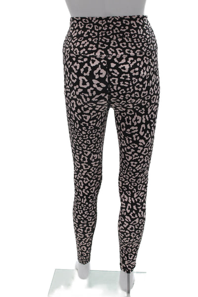 Beach Riot Women Black Animal Print Sleeveless V-Neck Polyester Pants Size S