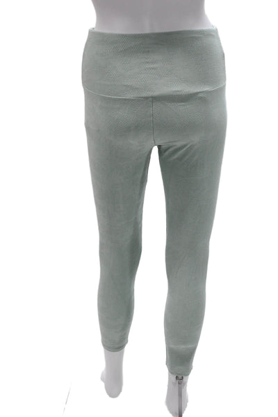 ONZIE Womens Capri Leggings Green Polyester Geometric Pull On Size S