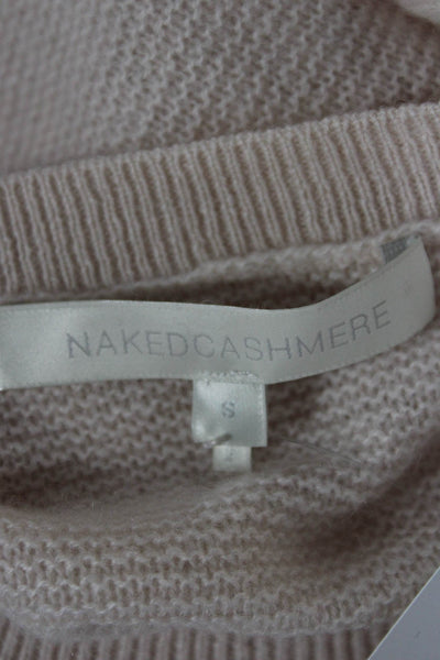 Naked Cashmere Women Pullover Crew Neck Cashmere Beige Long Sleeve Size S