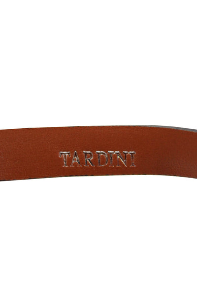 Tardini Unisex Kids Genuine American Alligator 1/2 Inch Wide Belt Brown