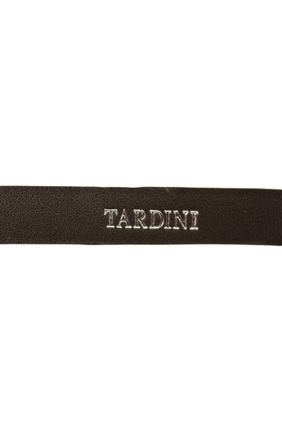 Tardini Unisex Kids Genuine American Alligator 1/2 Inch Wide Belt Dark Blue