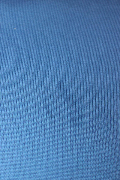 Brooks Brothers Mens Pullover Supima Cotton Mock Neck Blue Long Sleeve Size M