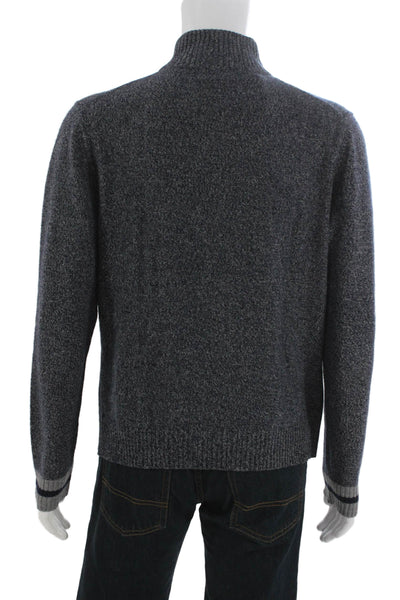 The Men's Store at Bloomingdale's Mens Cashmere Mock Neck Pullover Blue Size L