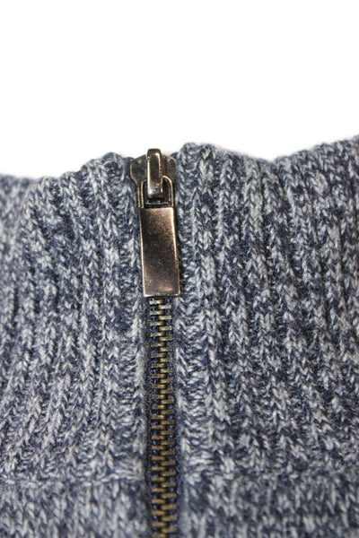 The Men's Store at Bloomingdale's Mens Cashmere Mock Neck Pullover Blue Size L