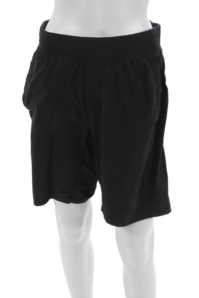 Lululemon Mens Athletic Shorts Black Nylon Blend Drawstring Size M
