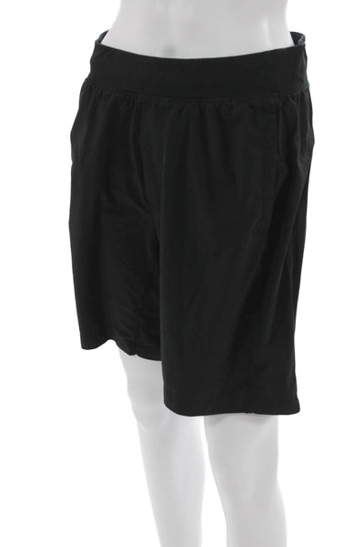 Lululemon Mens Athletic Shorts Black Nylon Blend Drawstring Size M