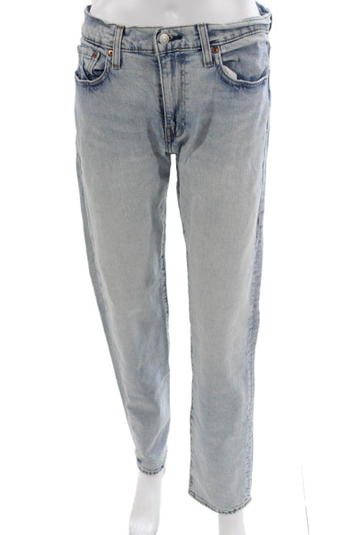 Levi's Unisex Tapered Jeans Blue High Rise Button Cotton Inseam 32 Size 30