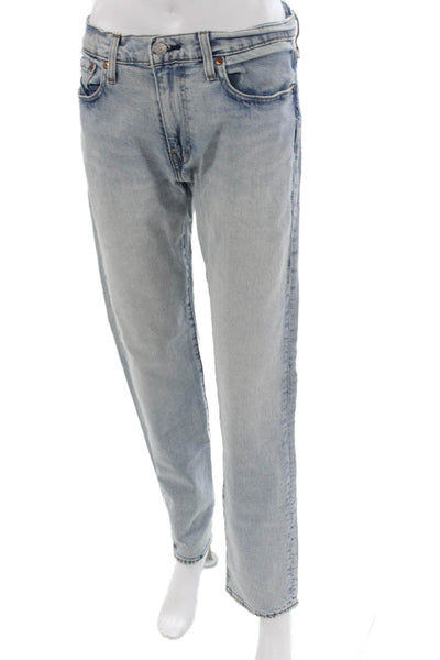 Levi's Unisex Tapered Jeans Blue High Rise Button Cotton Inseam 32 Size 30
