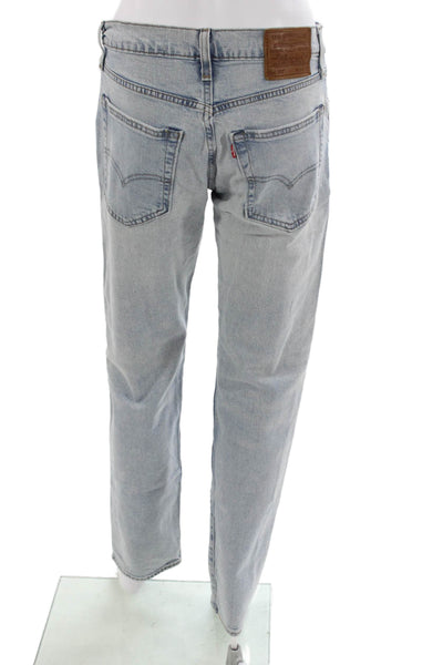Levi's Unisex Tapered Jeans Blue High Rise Button Cotton Inseam 32 Size 30