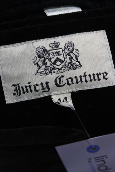 Juicy Couture Mens Black Cotton Blazer Button Long Sleeve Size 44