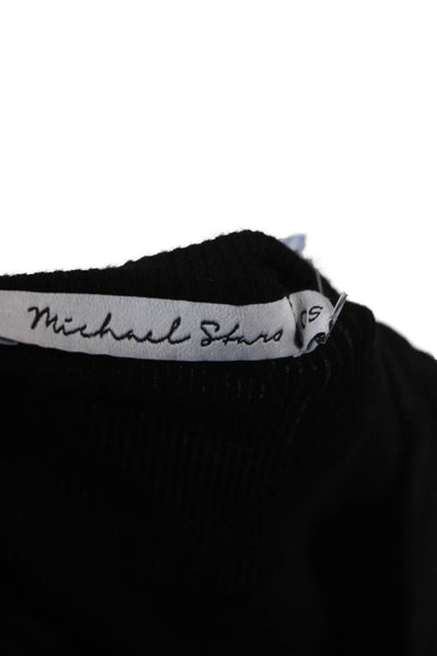 Michael Stars Women Basic Black Long Sleeve T-Shirt Viscose Size One Size
