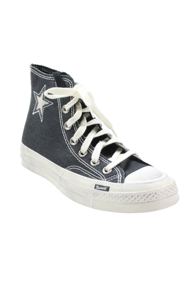 Converse Unisex Adults Chuck High Top Casual Sneakers Black Size 7