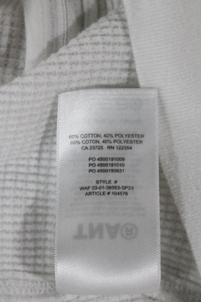 TNA Womens Full Zip Hoodie V Neck Cotton Long Sleeve White Size S