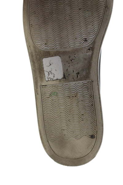 Woman by Common Projects Leather Lace Up Rubber Sole Sneakers Black Size 37