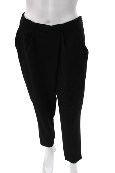 Zara Women Dress Pants Black Polyester Zip Closure Size S