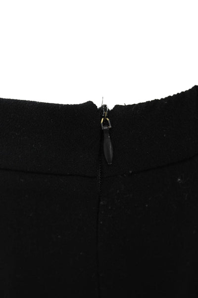 Zara Women Dress Pants Black Polyester Zip Closure Size S